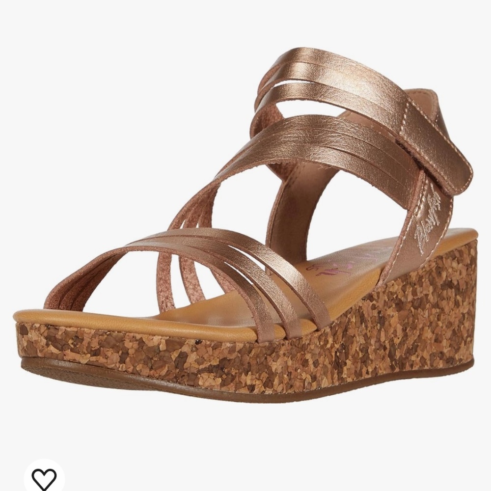 Girls Rose gold sandals